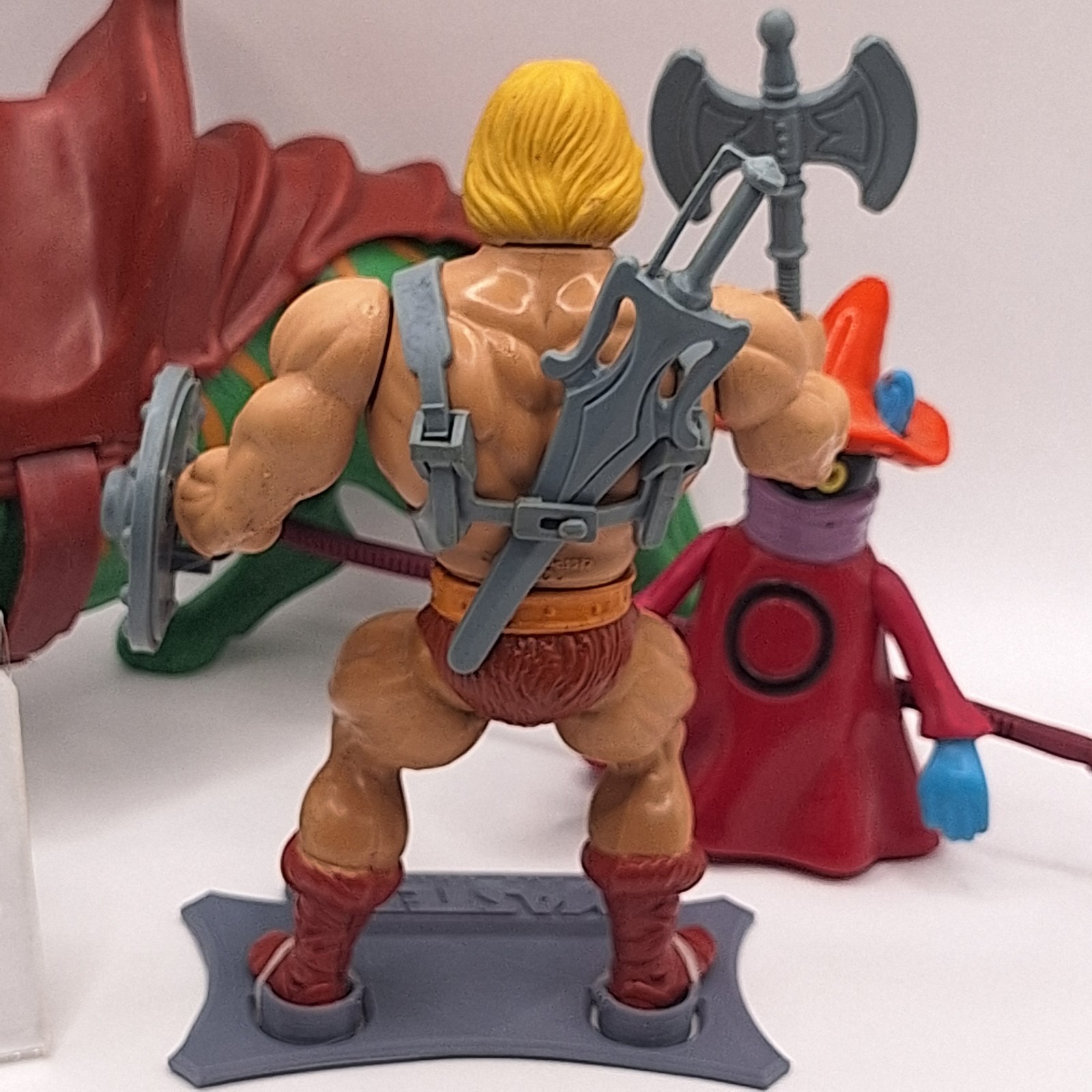 Vtg HE-MAN & BATTLE CAT Motu Masters Of The Universe Original Action Figure A-24