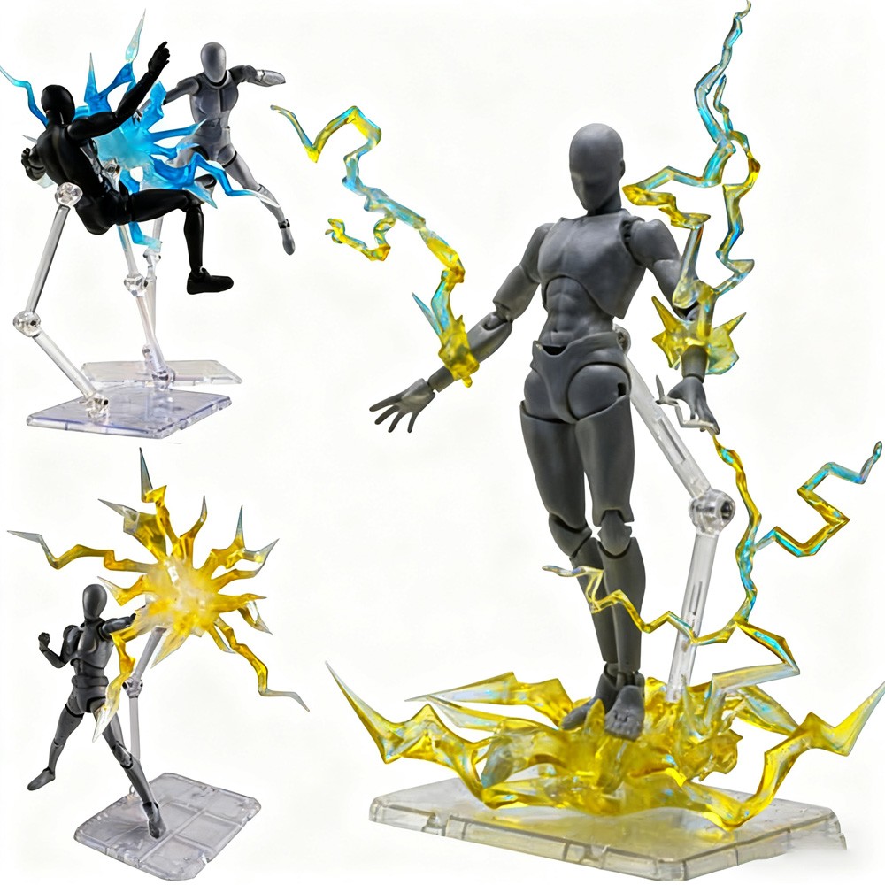 12PC HG144 Adjustable Action Figure Display Holder Base Doll Model Support Stand