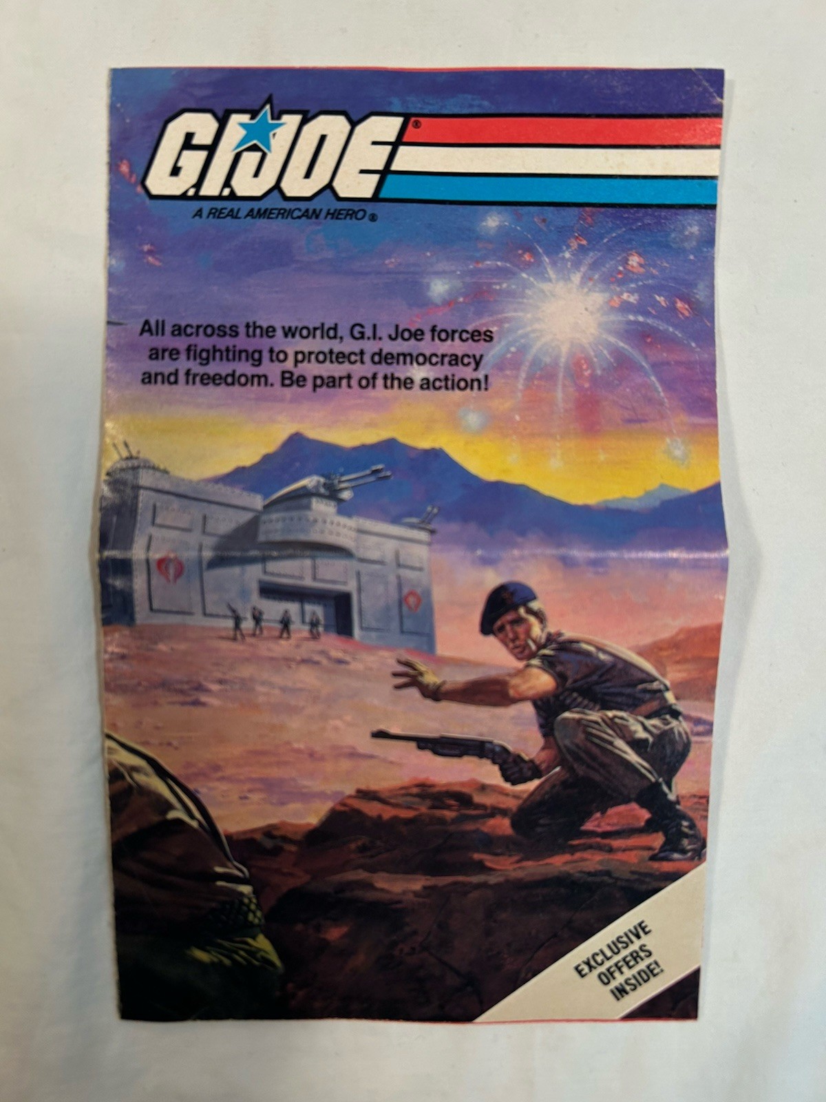 G.I. Advertisement 1985 GI Joe Pamphlet Vintage ARAH Exclusive Booklet HASBRO