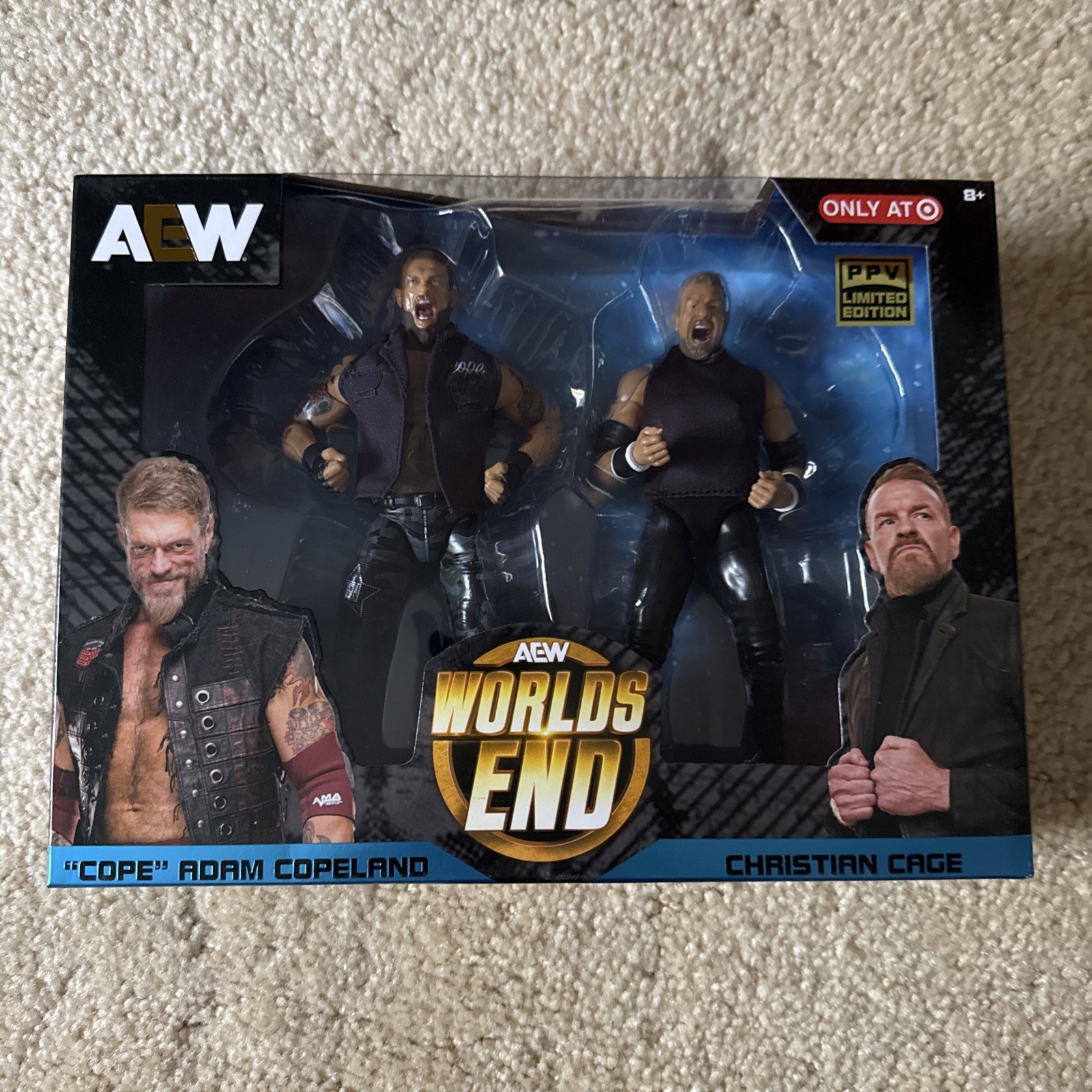 AEW PPV Limited Edition Adam Copeland & Christian Cage Worlds End – Edge New