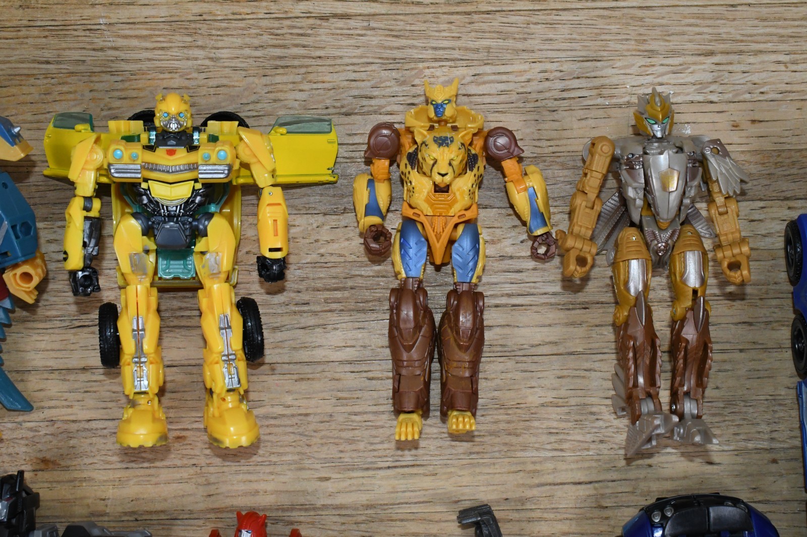 LOT of 10 Transformers Action Figures Hasbro SEE PICTURES Pre-Owned