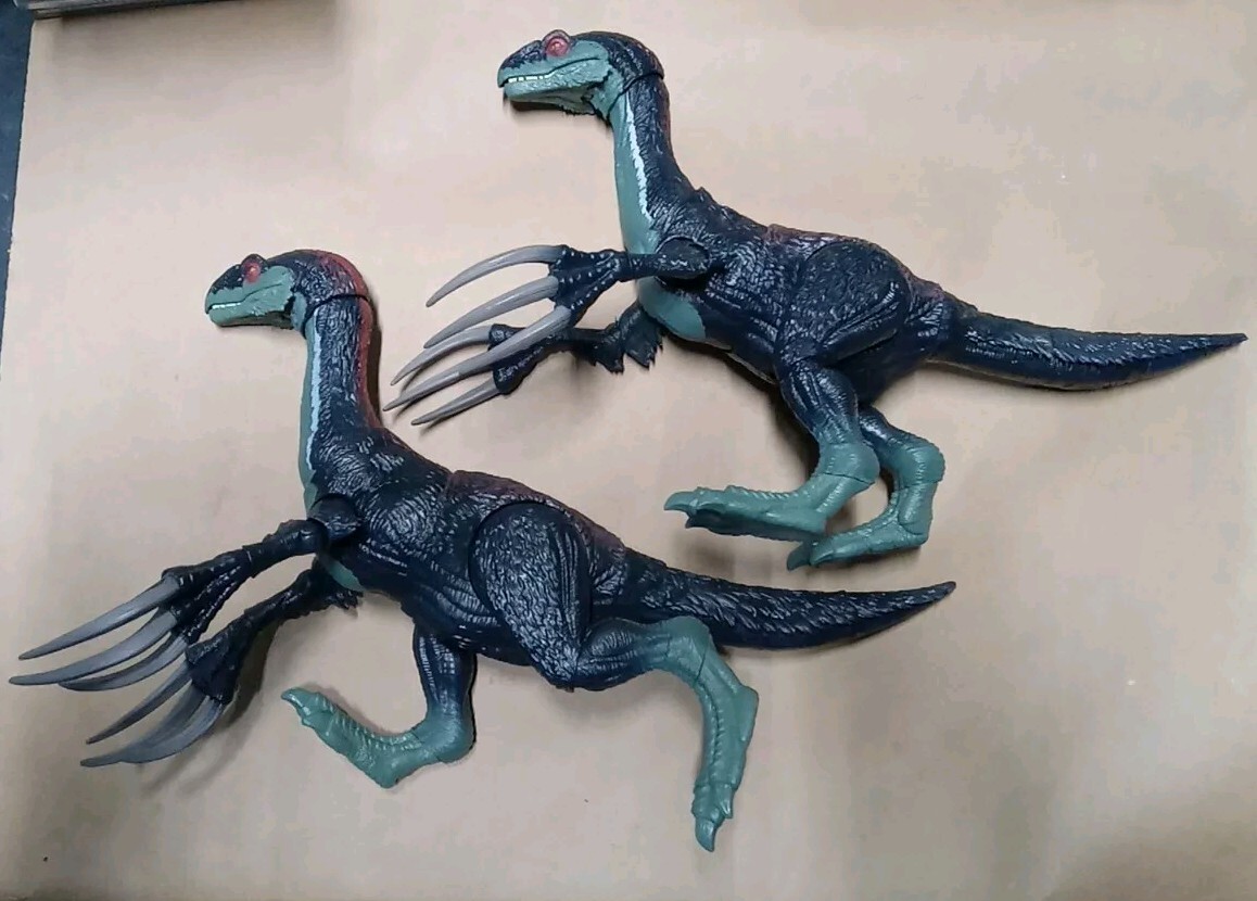 2 x Mattel Jurassic World Dominion Therizinosaurus Sound Slashin Dinosaur Toy 22