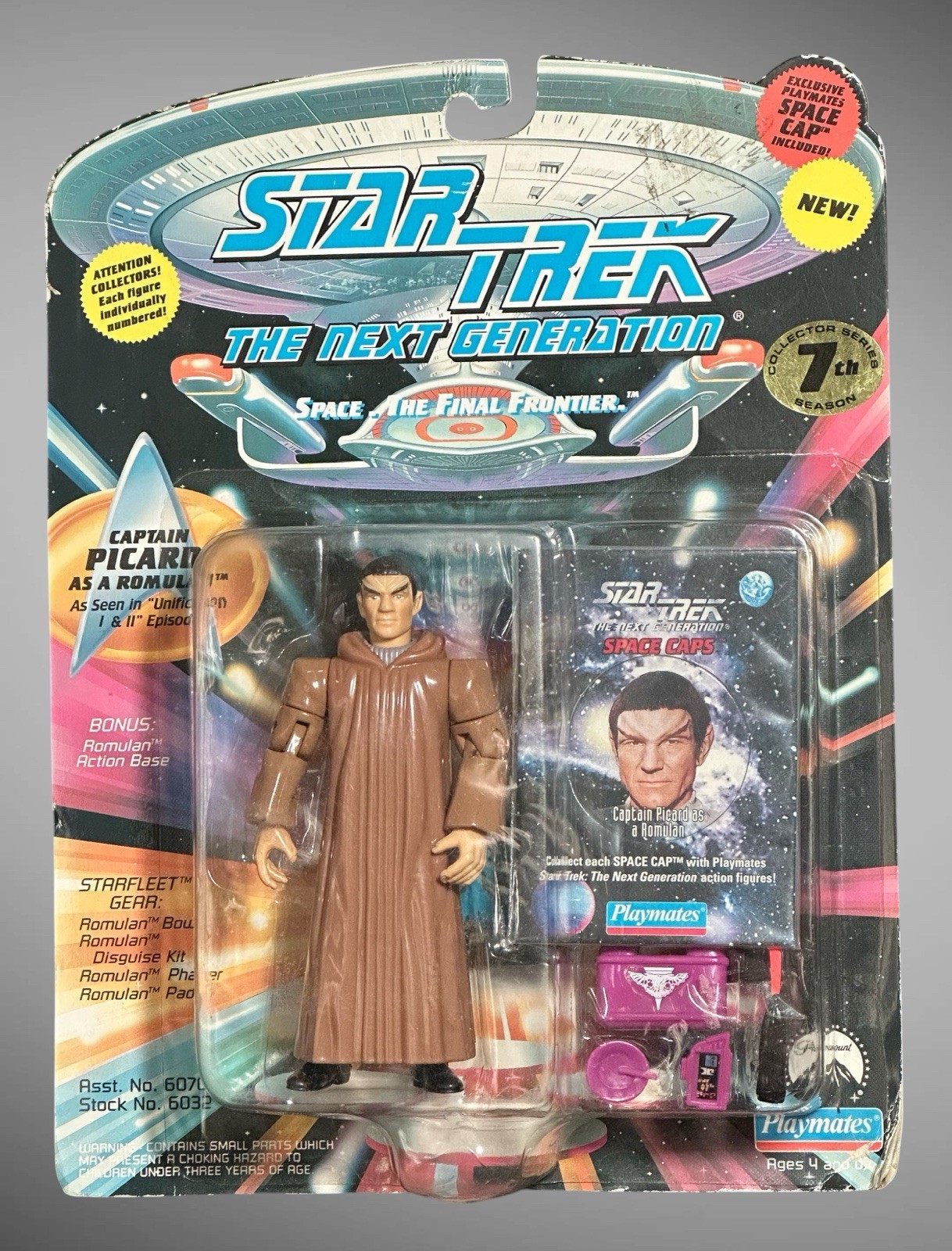 STAR TREK Generations Captain Picard Action Figure (1994) New Sealed Vtg.