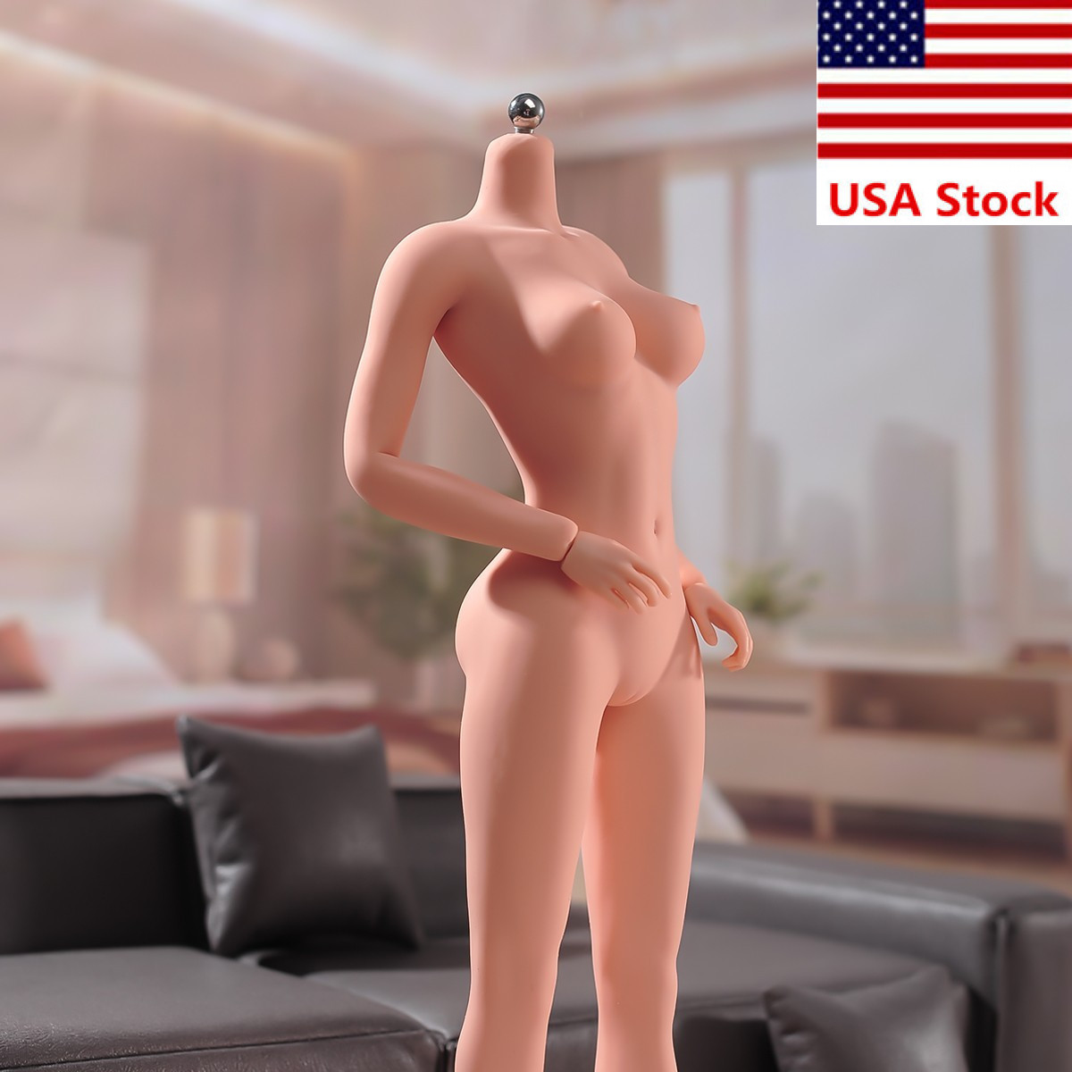 1/6 Female Normal Skin Large Bust Breast Flexible Body For 12”Figure Model
