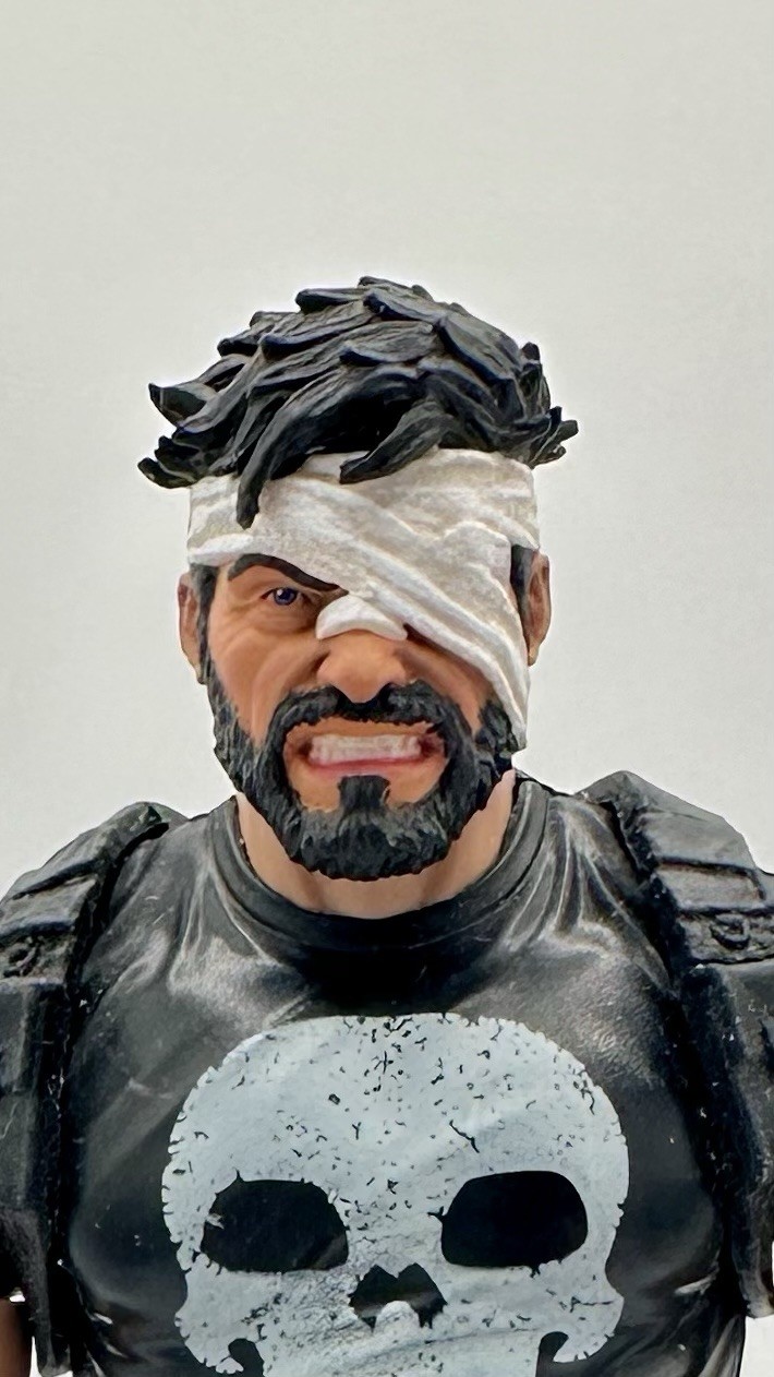 Custom Punisher Bandaged Head for 6in 1:12 Fits Marvel Legends Frank Castle