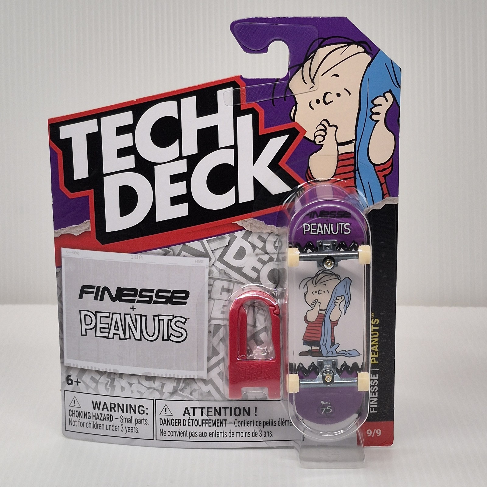 Tech Deck Finesse Peanuts LINUS Fingerboard NEW