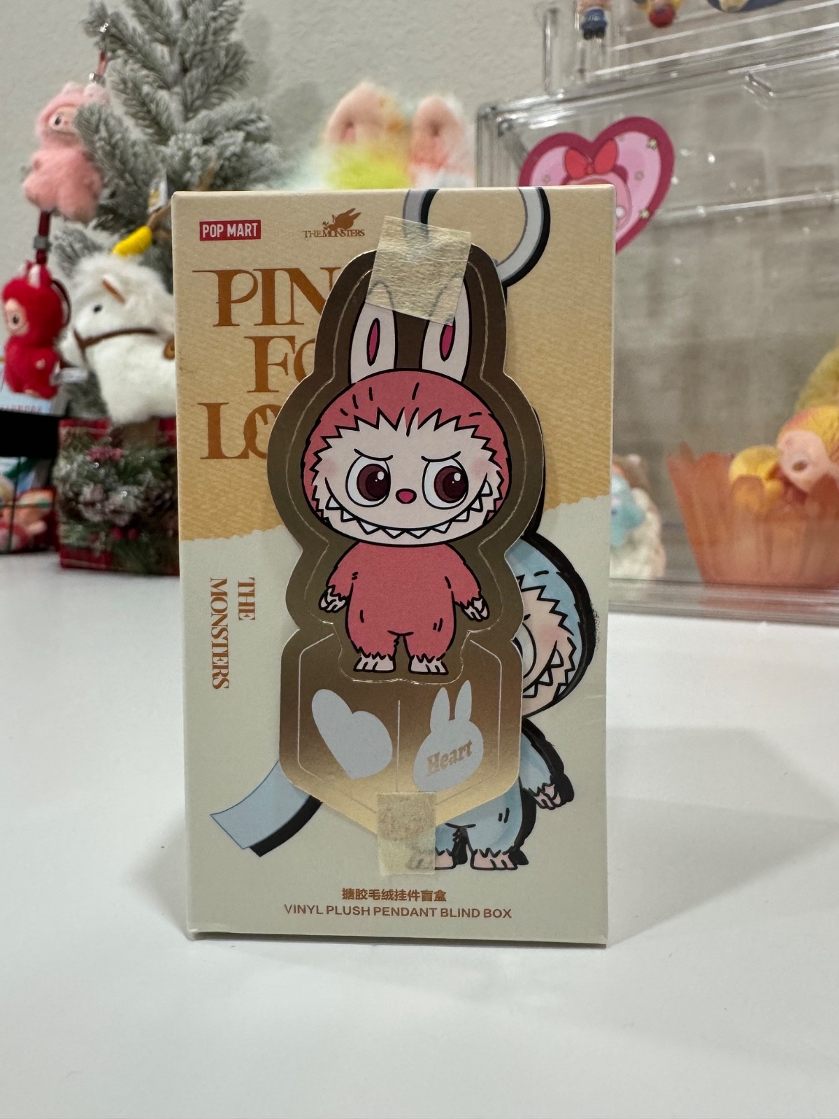 THE MONSTERS Pin for Love Series – Secret “Heart” Vinyl Plush Pendant Toy Gift