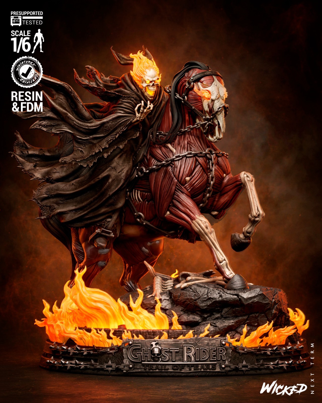 3D Printed Fan Art Caleb Sculpture by Wicked3d