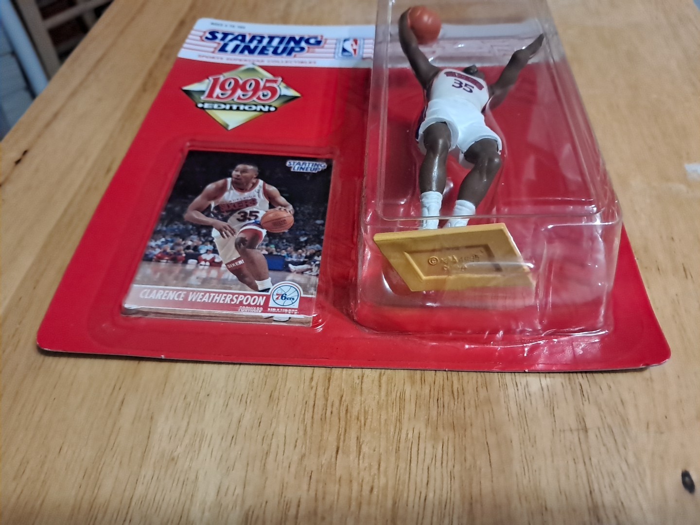 Starting Lineup Clarence Weatherspoon 1995 Edition Sixers NBA Figure