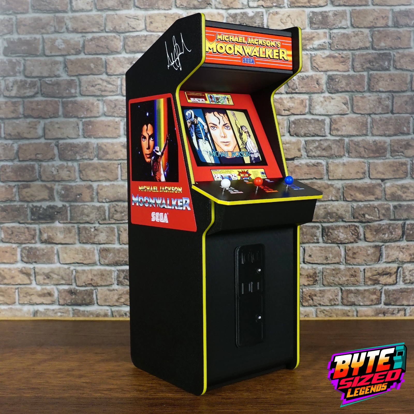1:12 Scale Michael Jackson Moon Walker Arcade Cabinet replica Miniature 6 inch