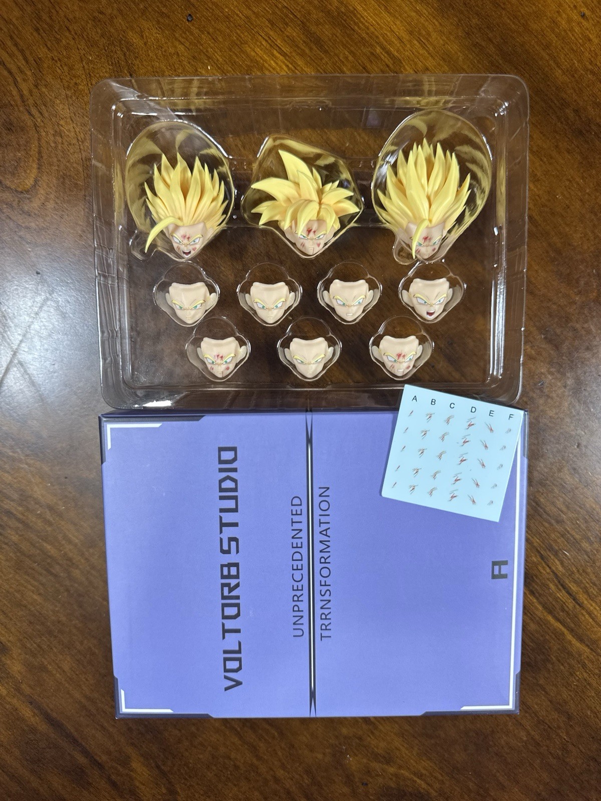 SH Figuarts Dragon Ball Z Recustom Gohan Super Saiyan 2 Custom Heads Ver A *NEW*