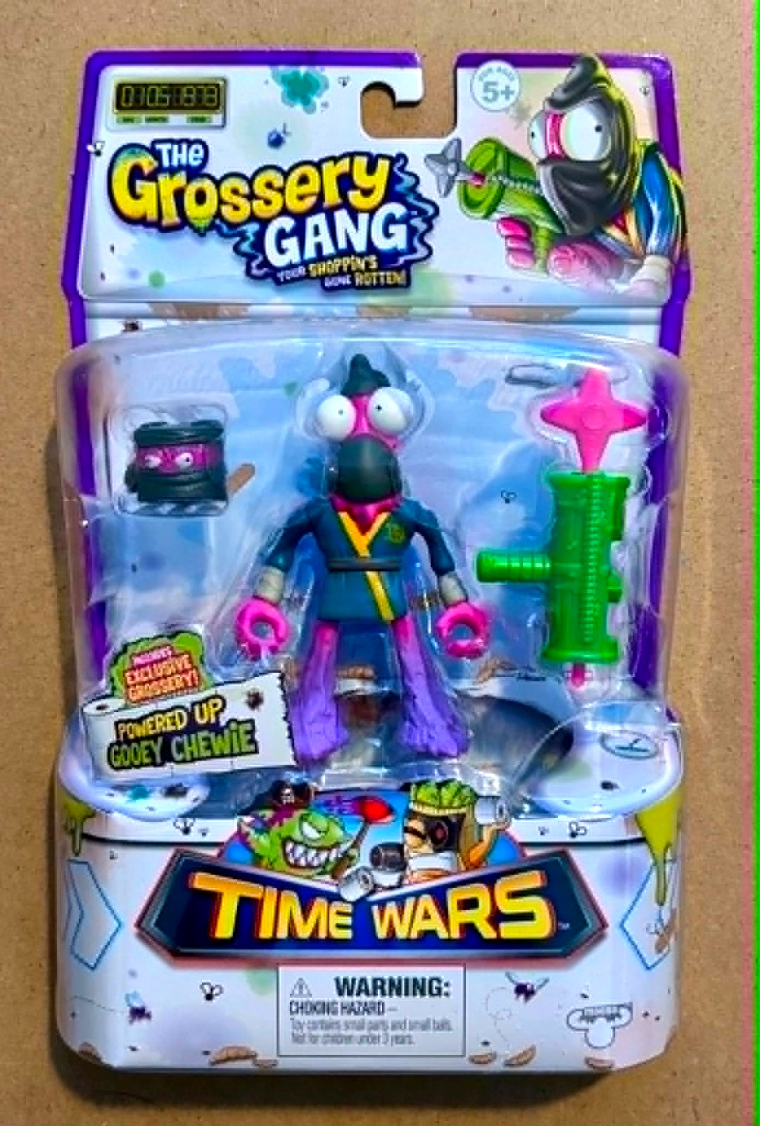 The Grossery Gang Time Wars Powered Up Gooey Chewie Figure BRAND NEW