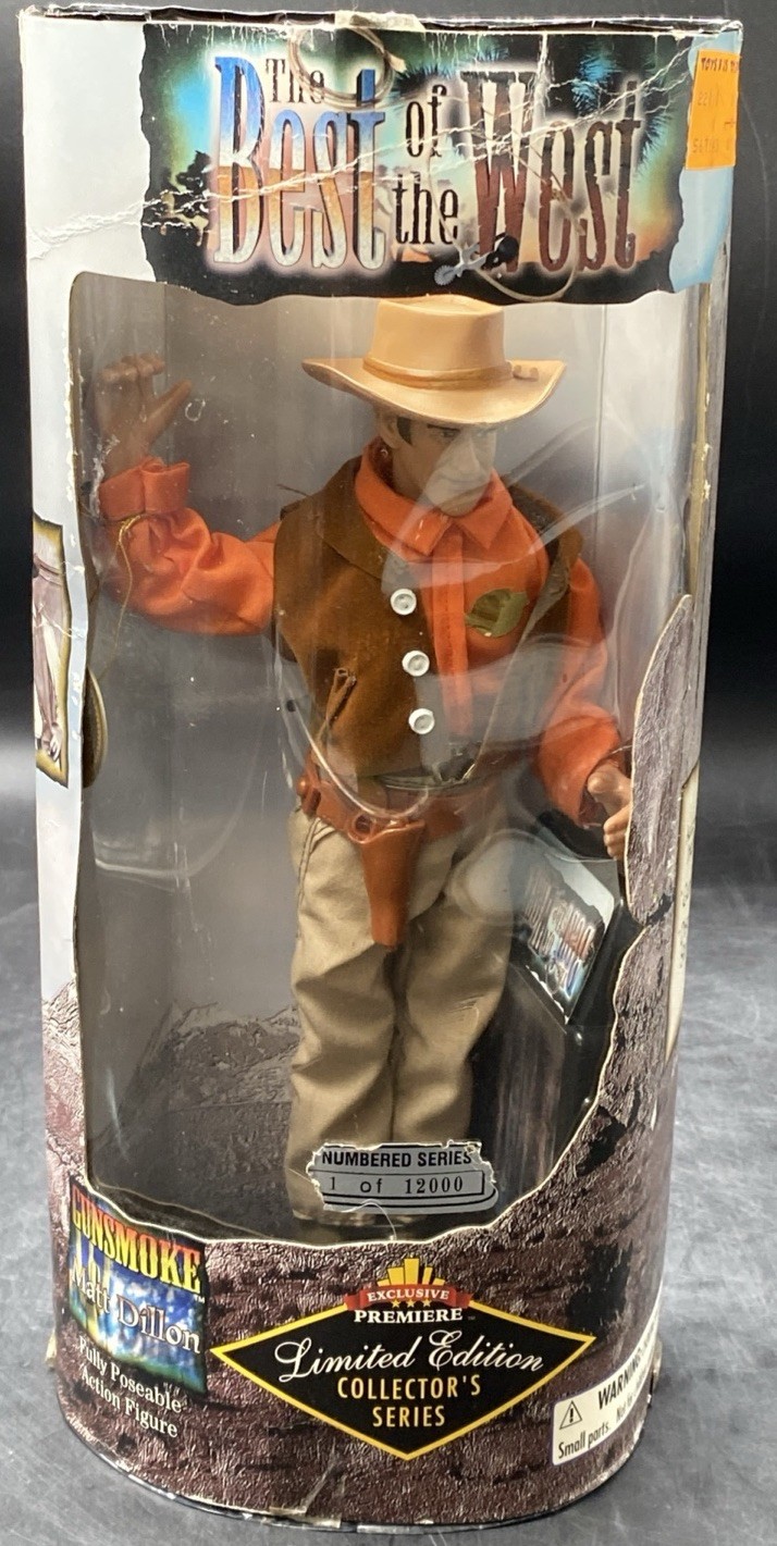 The Best In The West Matt Dillon Gunsmoke Action Figure Limited Edition Taped