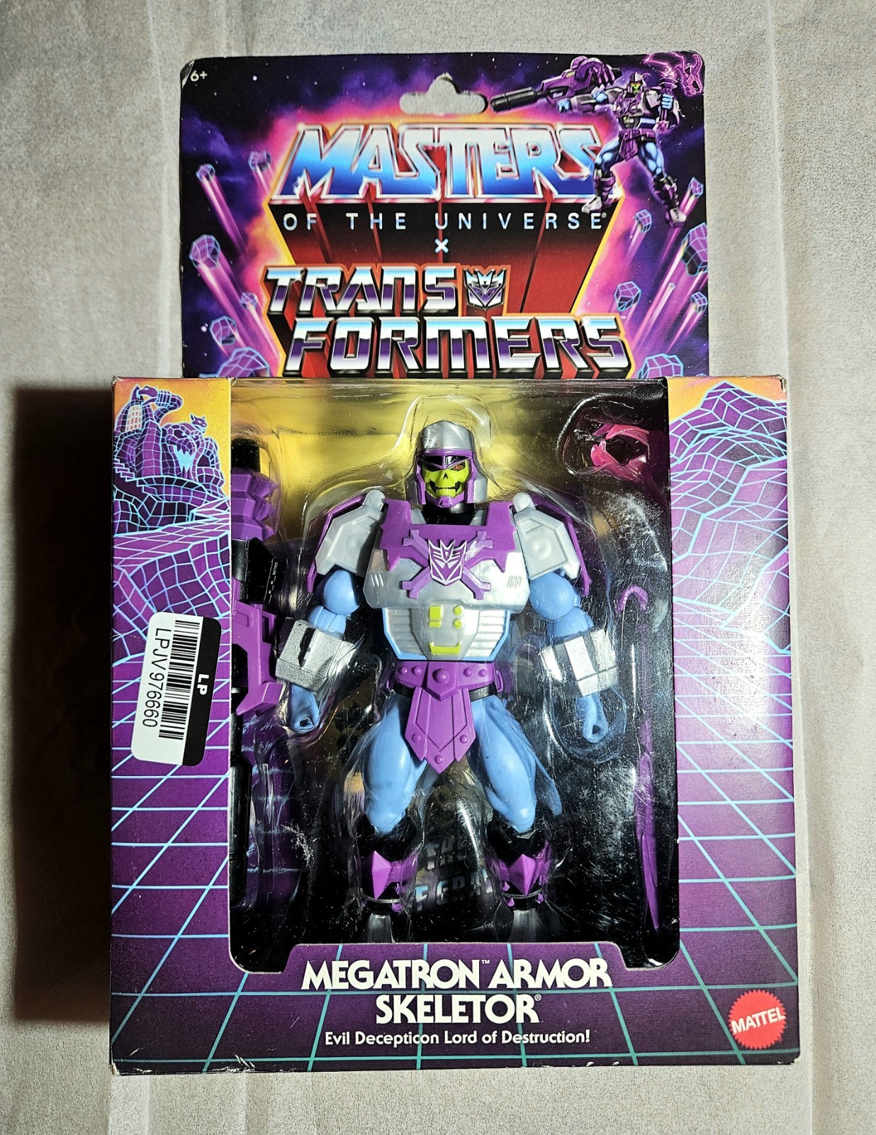 Mattel He Man Masters of the Universe X Transformers MEGATRON ARMOR SKELETOR New