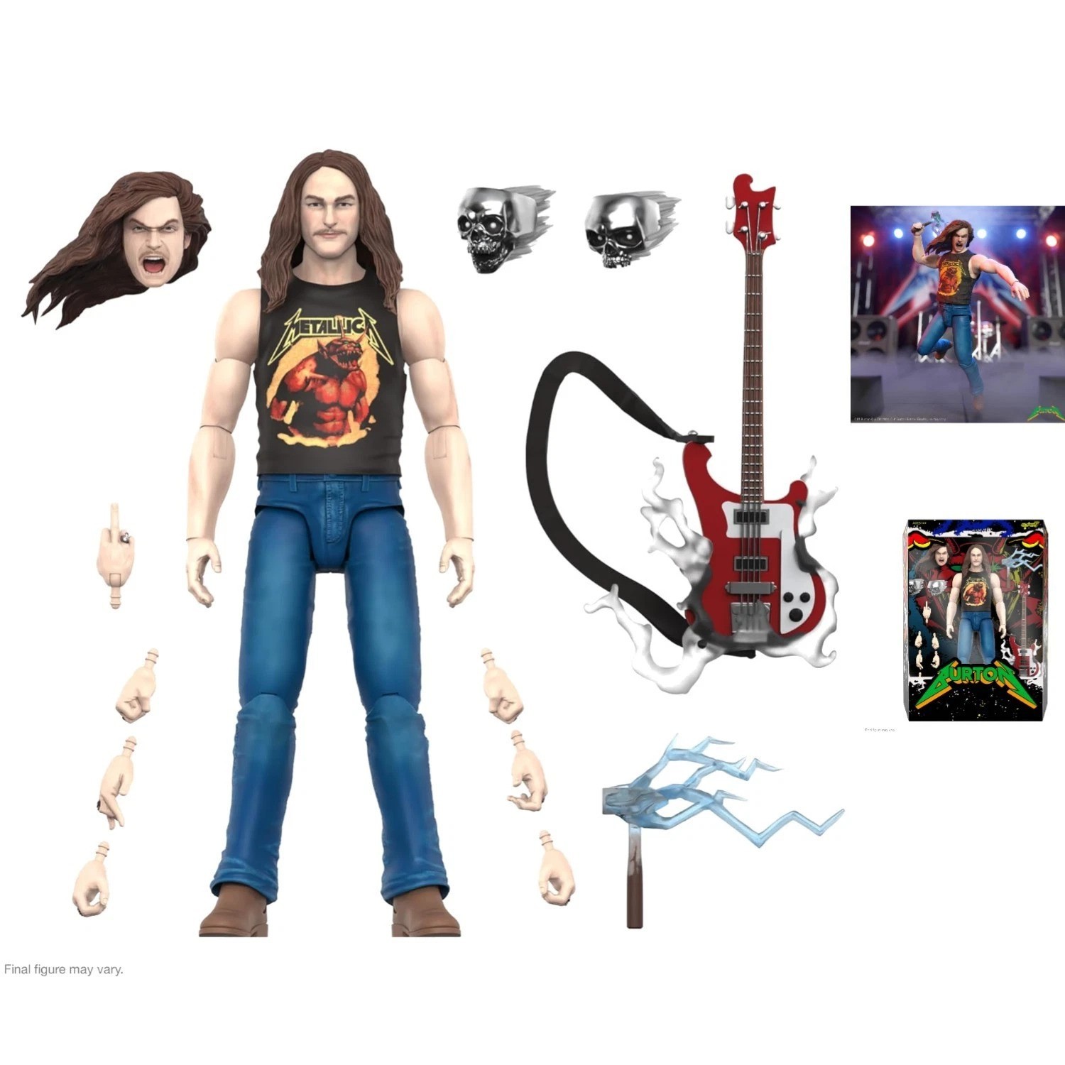 7-Inch Cliff Burton Action Figure – Collector’s Edition with Accessories