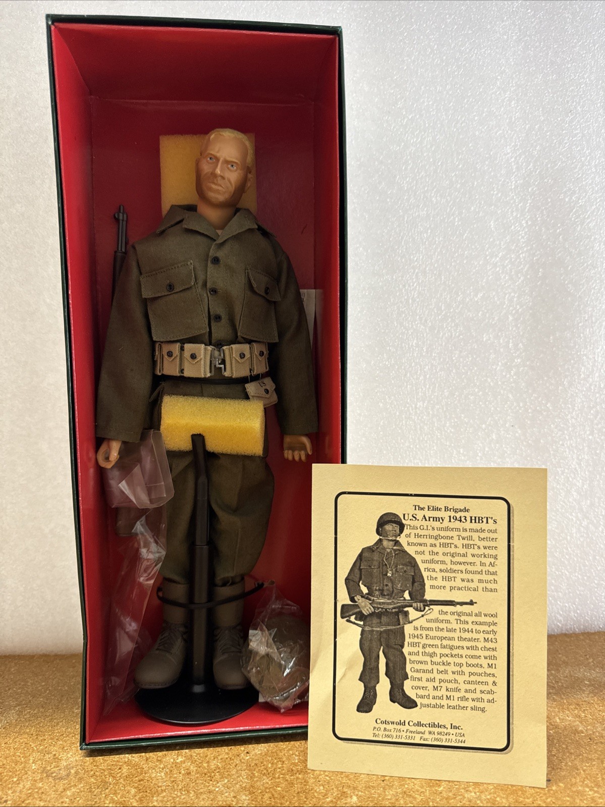 Cotswold The Elite Brigade US Army 1943 HBT’s (Herringbone Twill) Figure 12″