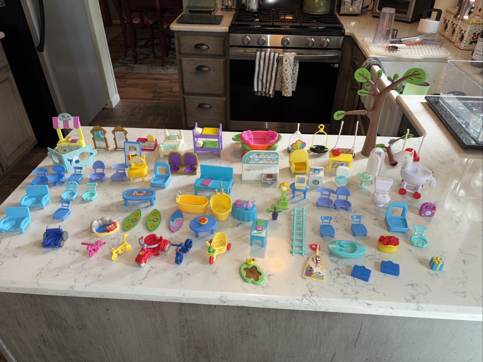 Peppa Pig Mixed Lot Furniture & Replacement Accessories Toys Massive! See Pics