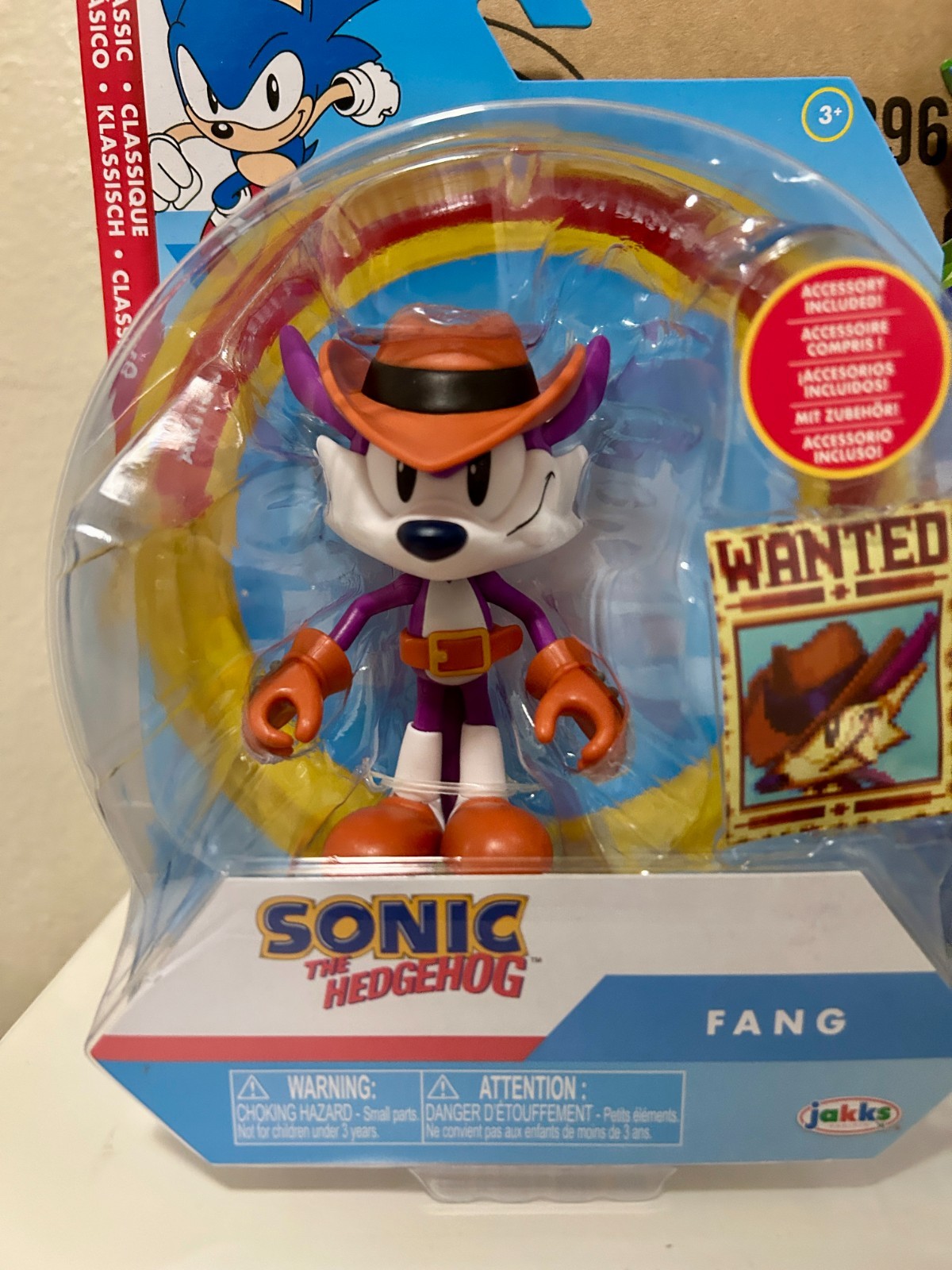 Sonic The Hedgehog 35th Anniversary SILVER, Fang and Laughing Sonic 4″ Figures