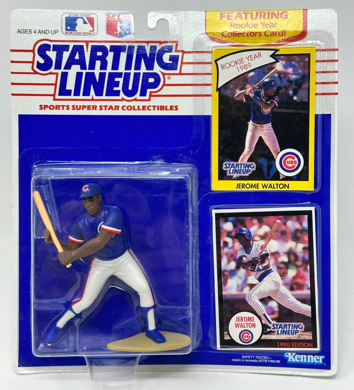 1990 KENNER STARTING LINEUP MLB BASEBALL JEROME WALTON CHICAGO CUBS MOC