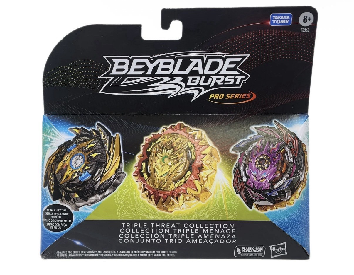 Hasbro Beyblade Burst Pro Series Triple Threat Collection