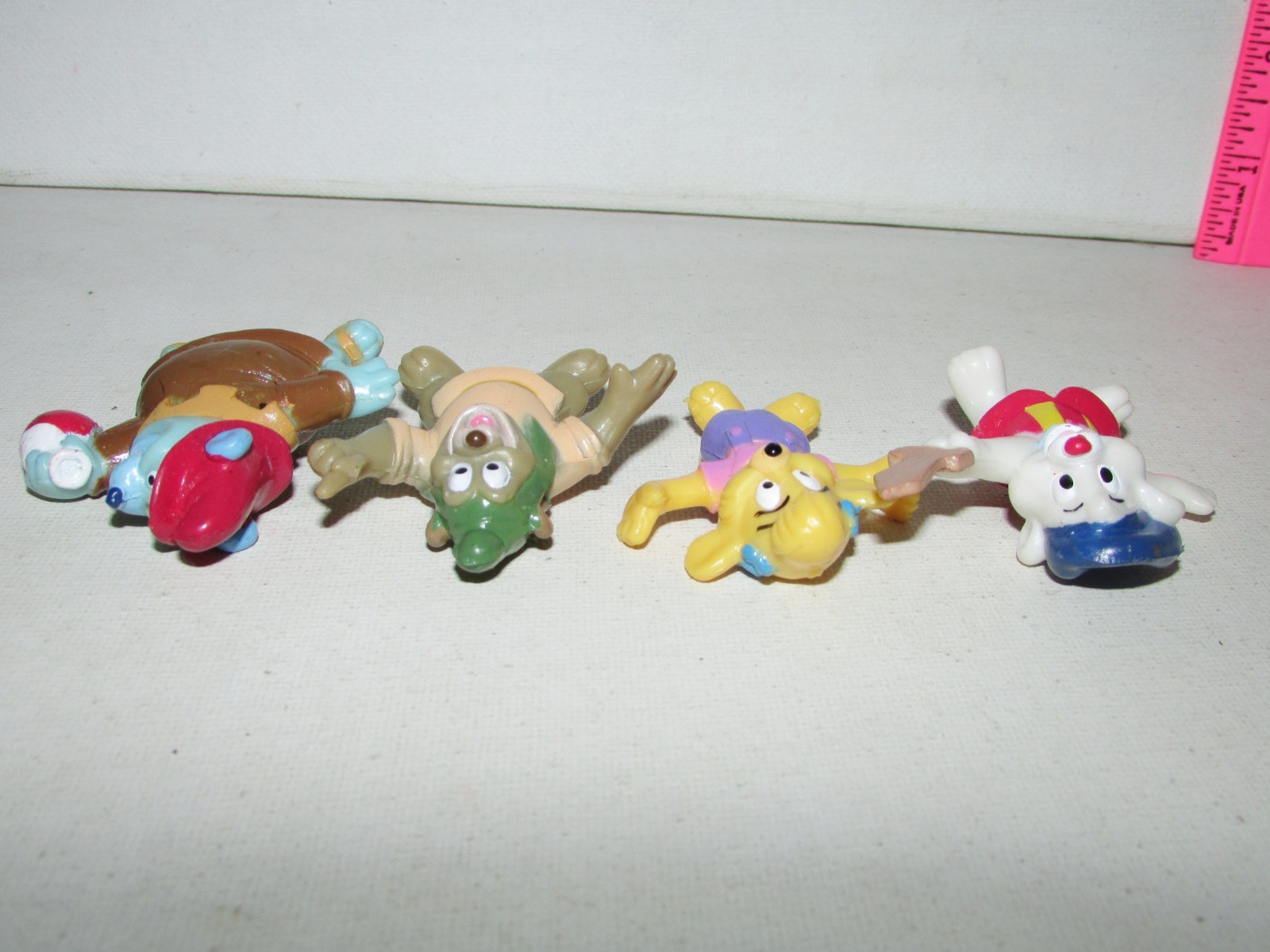 1991 Lot of 4 Vintage Kellogg’s Disney Gummi Bears 2” PVC Figures Toys Premiums