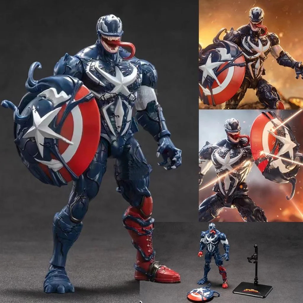 TIM Legends Series “Venomized” Captain America Action Figure Model Full Body Mov
