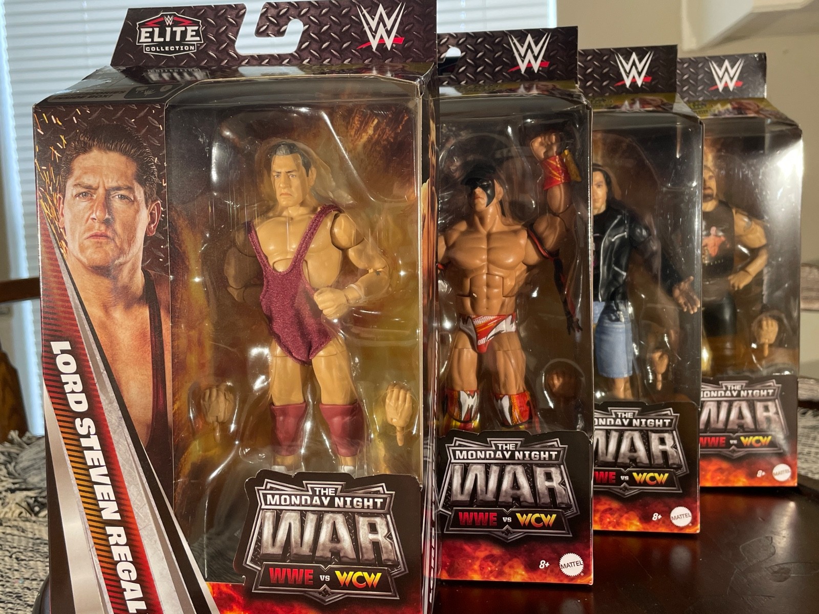 WWE Elite Monday Night Wars Complete Set of 4, (Series 12) w/ ROCKABILLY BAF