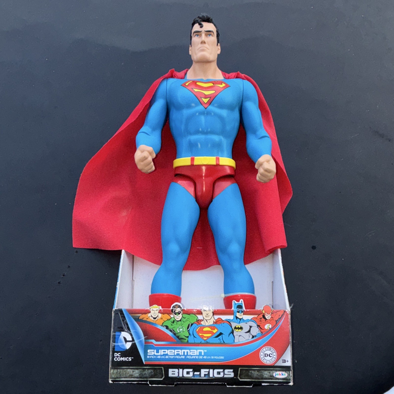 DC Comics Big-Figs Superman Action Figure w/ Cape, Boxed, Plastic/Fabric, 3+