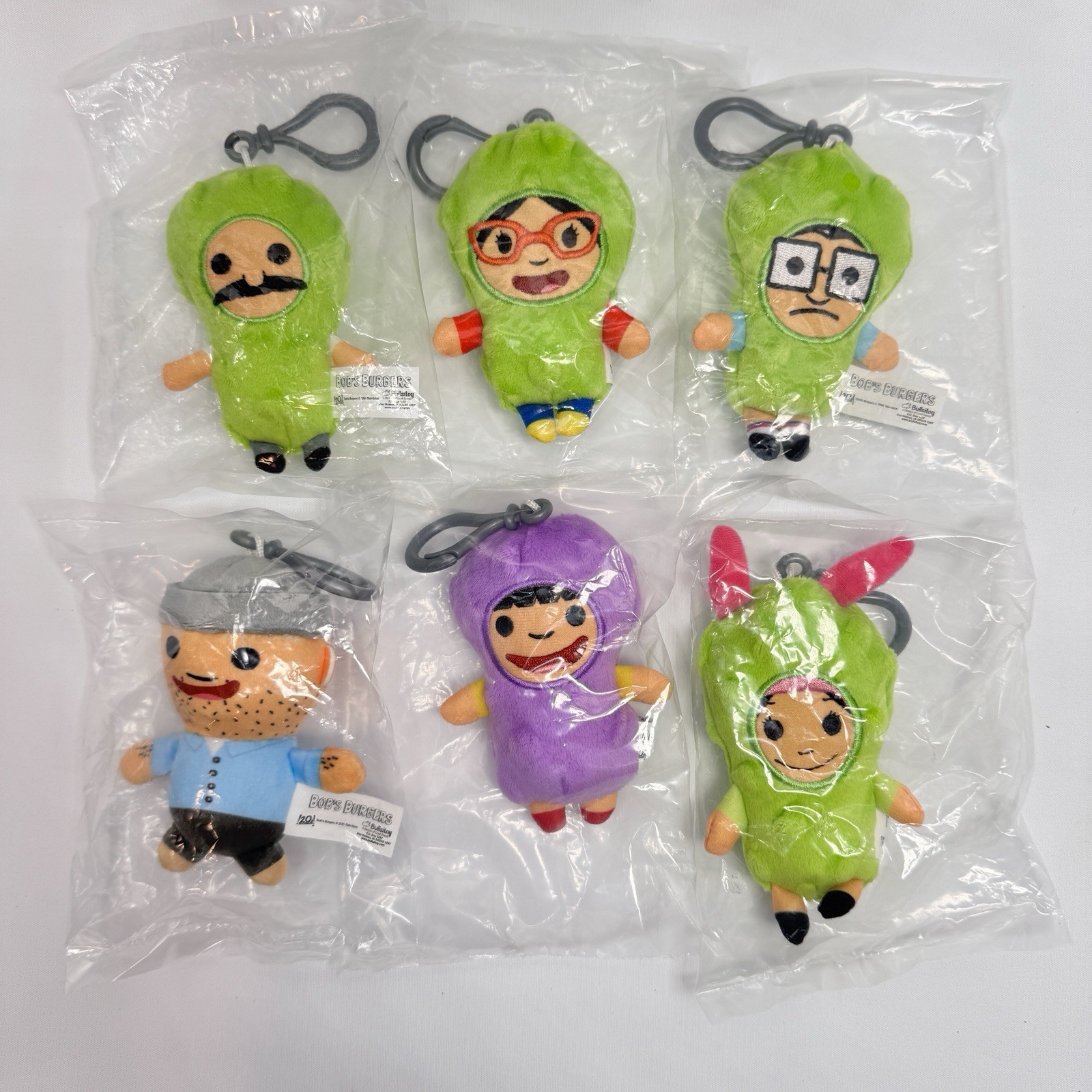 Bob’s Burgers Pickle Plush Danglers Series 3 Complete Set Of 6 Figures New