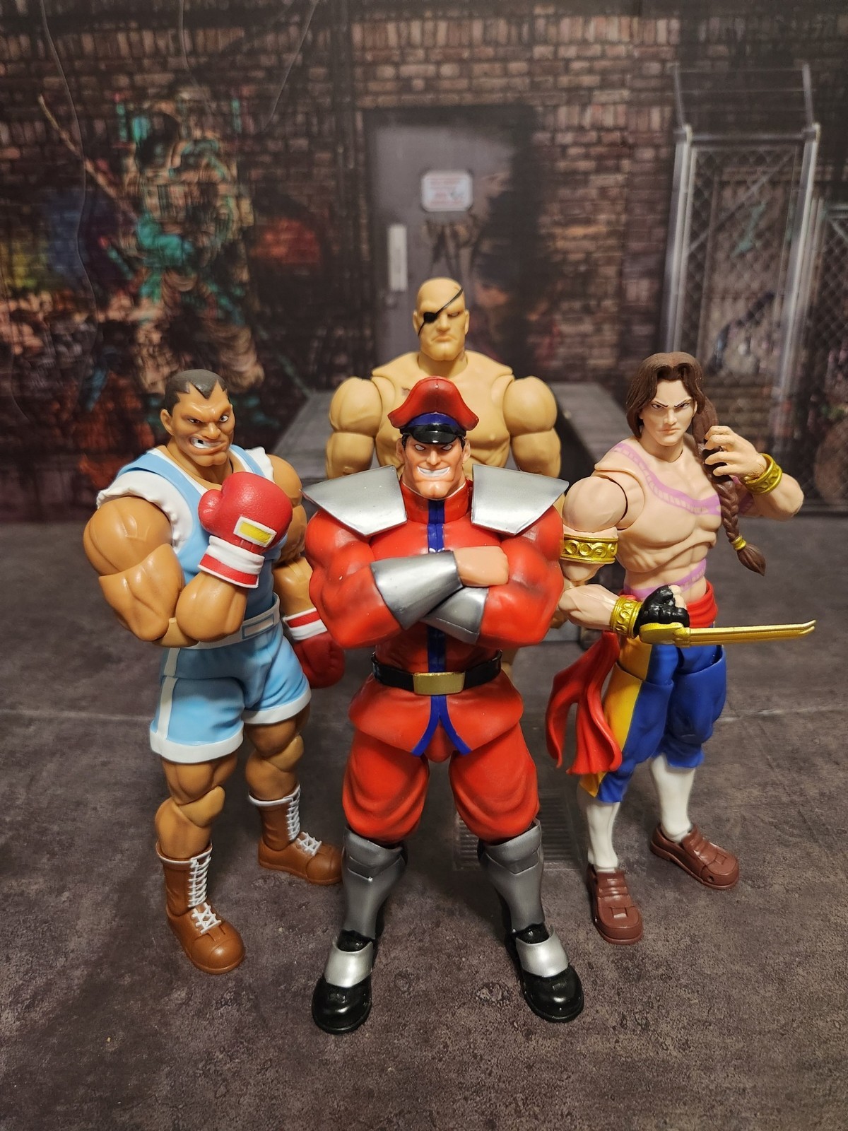 Ultra Street Fighter II FINAL BOSSES: BALROG VEGA SAGAT BISON 6″ AF BY JADA TOYS
