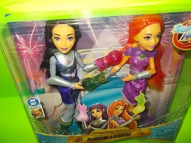 * NEW * DC Superhero Girls Intergalactic Sisters Blackfire & Starfire 12″ AF