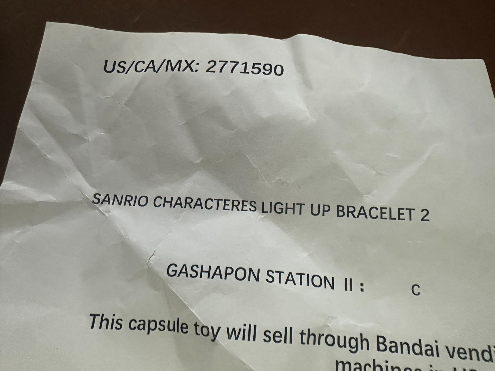 Lot of 39 – Sanrio Characters Light-Up Bracelet 2 Bandai Toy Vending Capsules