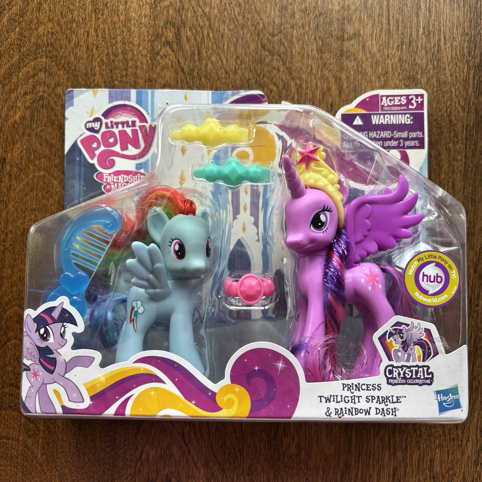 My Little Pony Crystal Princess Celebration Twilight Sparkle & Rainbow Dash NIP