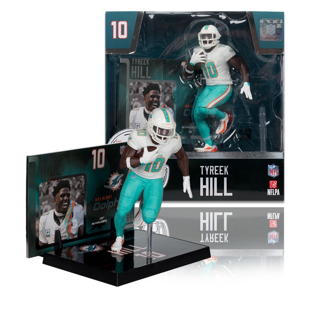 2025 McFarlane NFL SportsPicks 29 TYREEK HILL Dolphins Alternate 7″ Posed Figure