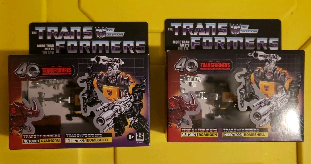 Transformers Retro 40th Anniversary G1 Insecticon Bombshell & Ramhorn. Brand new