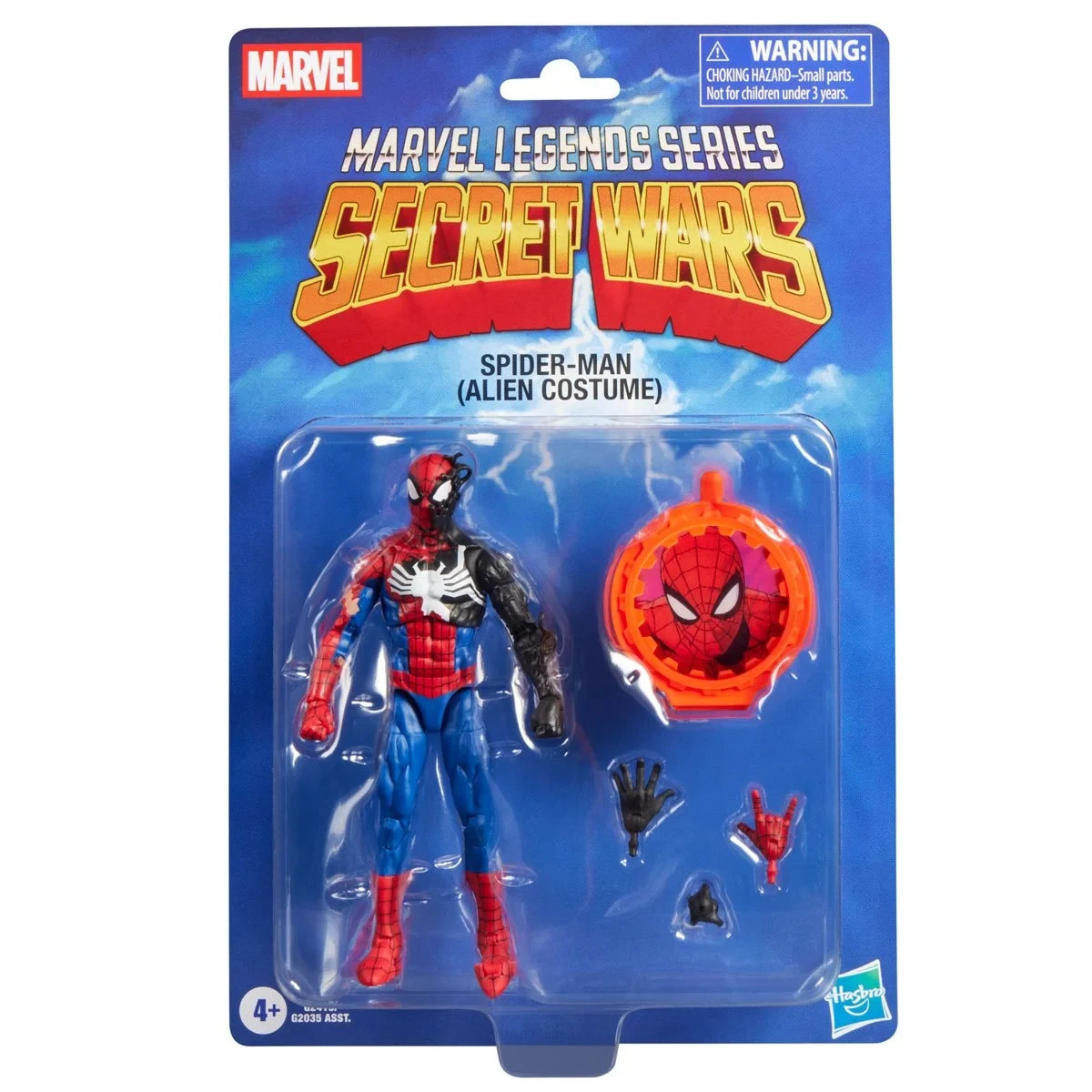 IN STOCK! Secret Wars Marvel Legends Spider-Man (Alien Costume) 6″ AF BY HASBRO