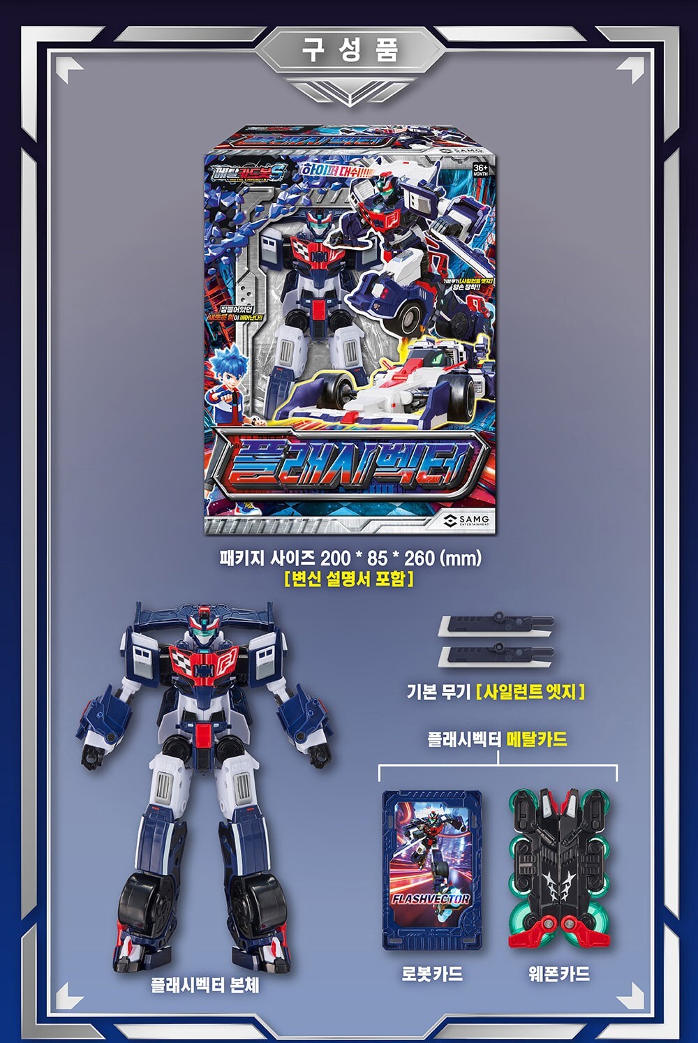 Metal Cardbot S FLASHVECTOR & SPARKBIT Transforming Robots Sports Car set 2025