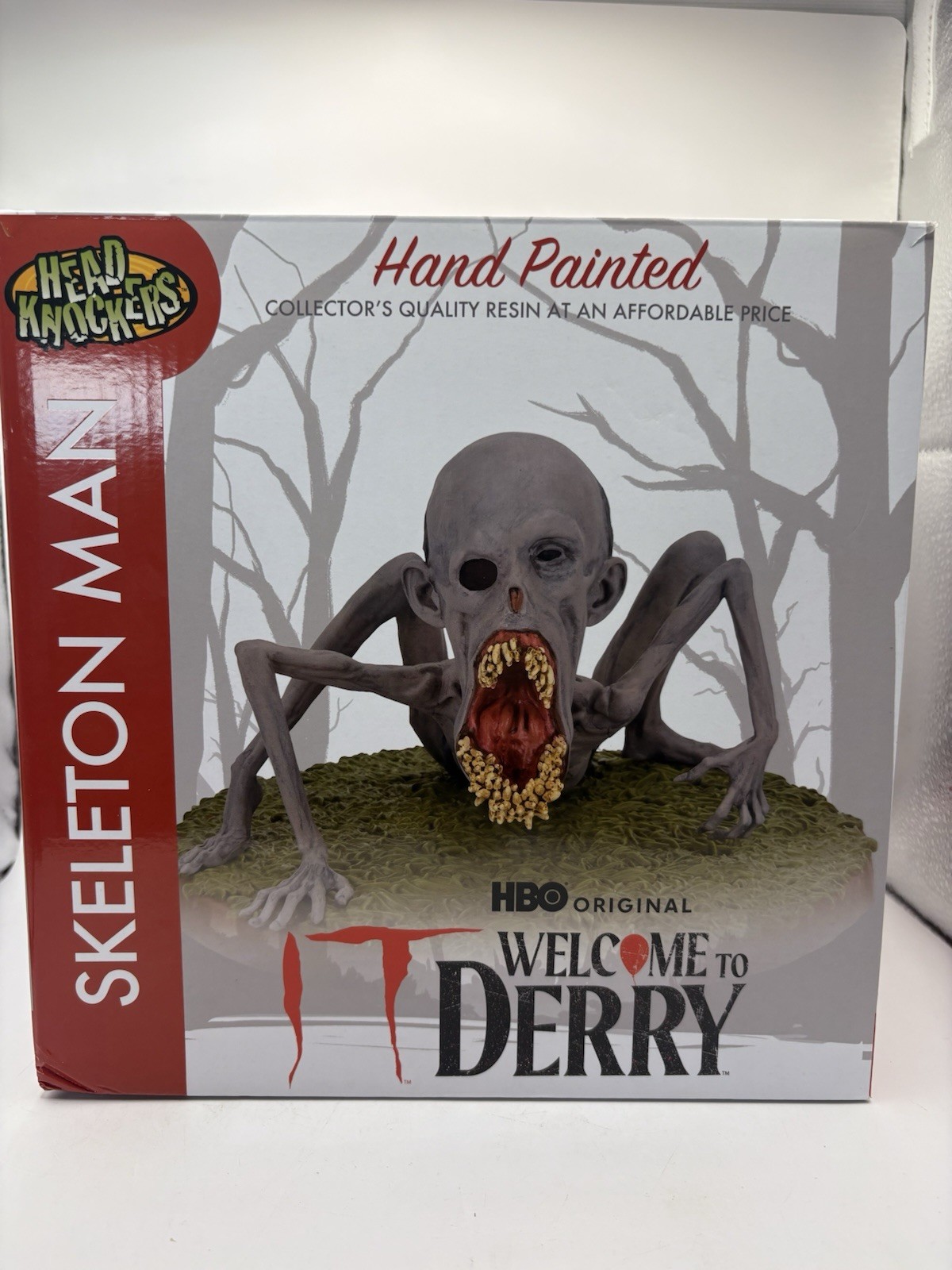 NECA Welcome To Derry IT Skeleton Man Head Knocker HBO Pennywise – open box