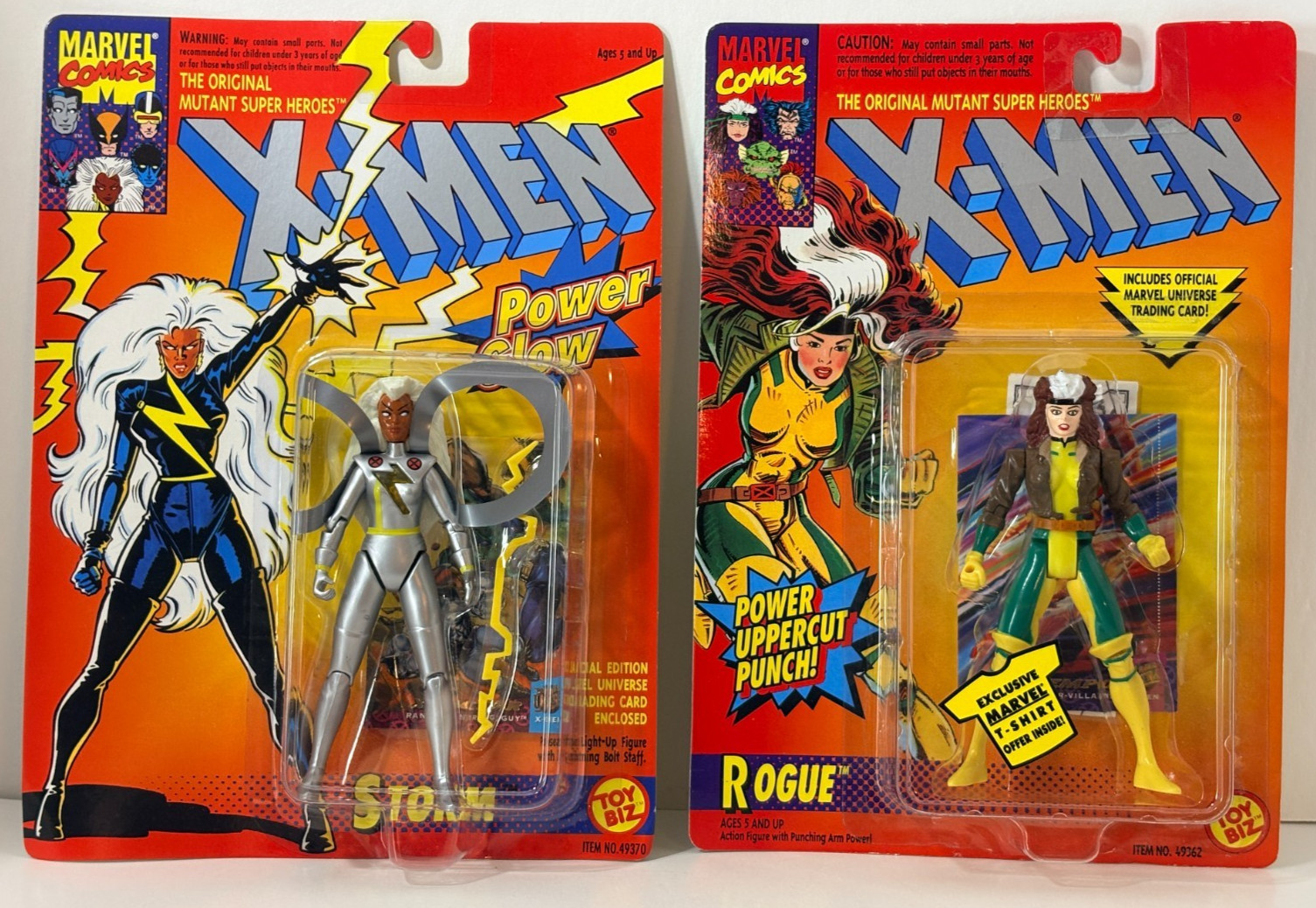 Vintage Toy Biz Marvel X-Men 1993-94 Lot of 10 With Official Trading Card NEW