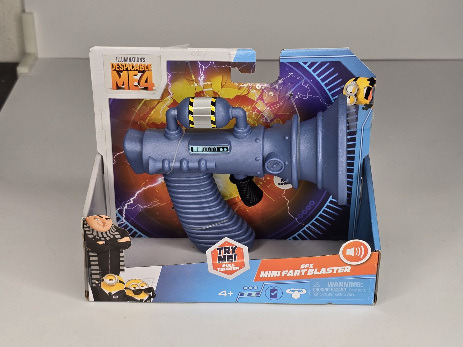 《NEW》Minions Despicable Me 4 SFX Mini Fart Blaster For Ages 4 & Up
