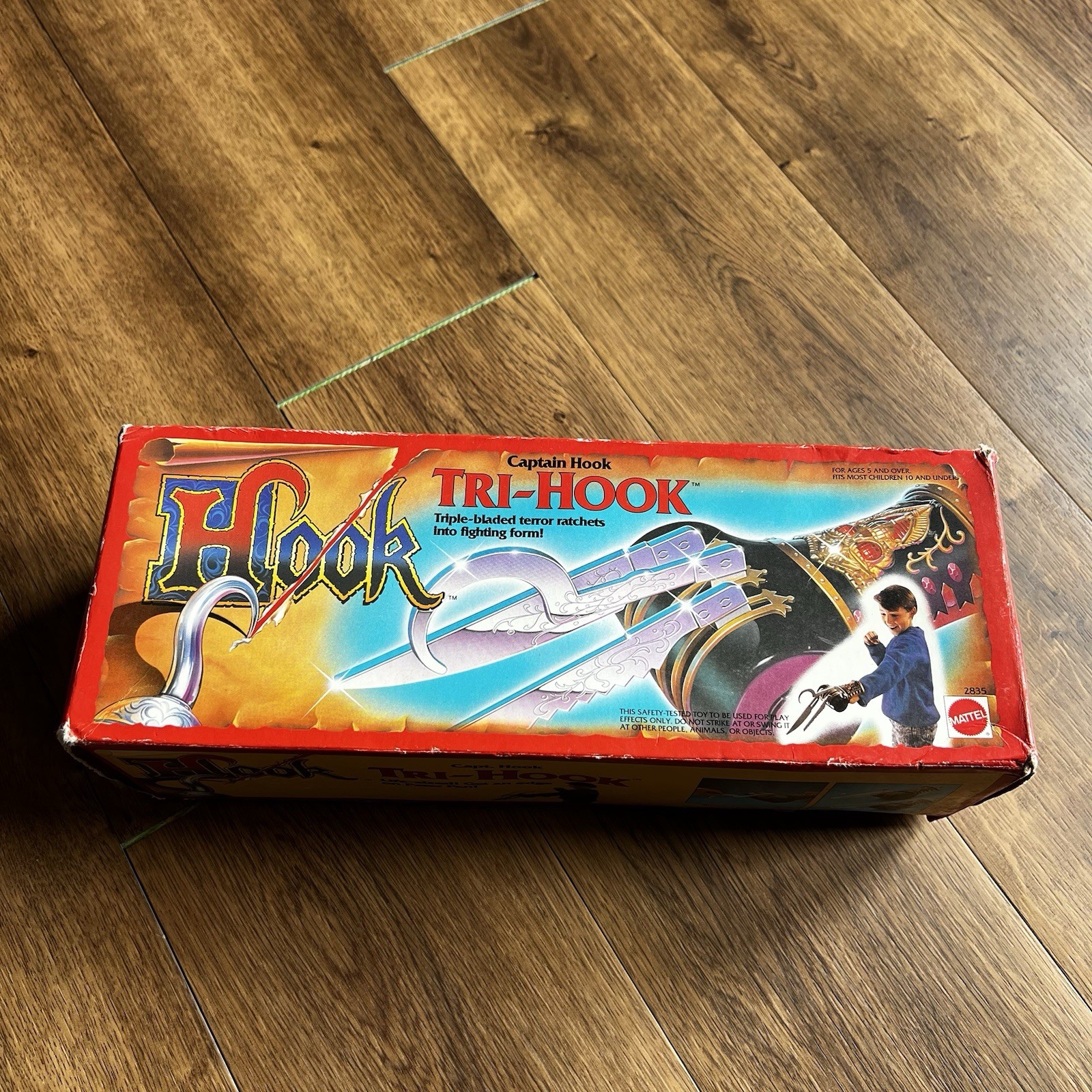 Vintage 1991 Mattel Hook Captain Hook Tri-Hook Role Play Toy Boxed Complete