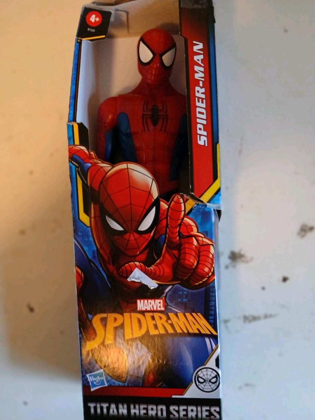 SPD Titan Hero Figure – Spider-Man package has some damage
