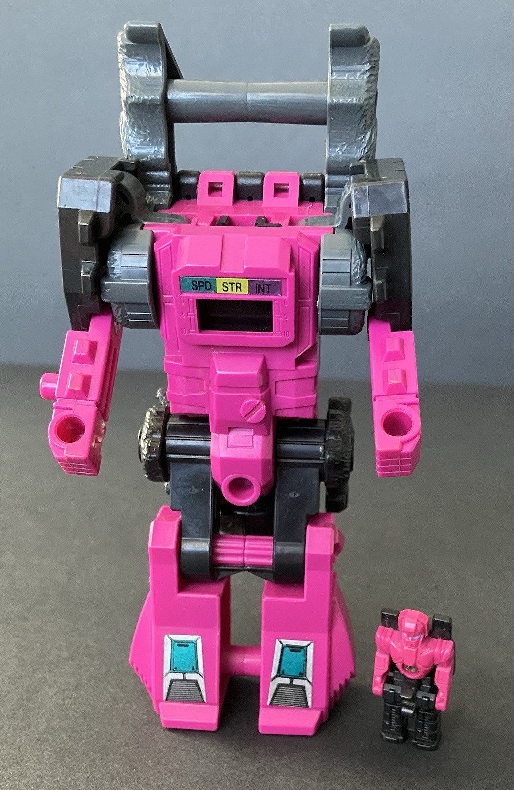 Transformers G1 1987 FANGRY and Brisko Headmasters Hasbro Takara, Thailand Made