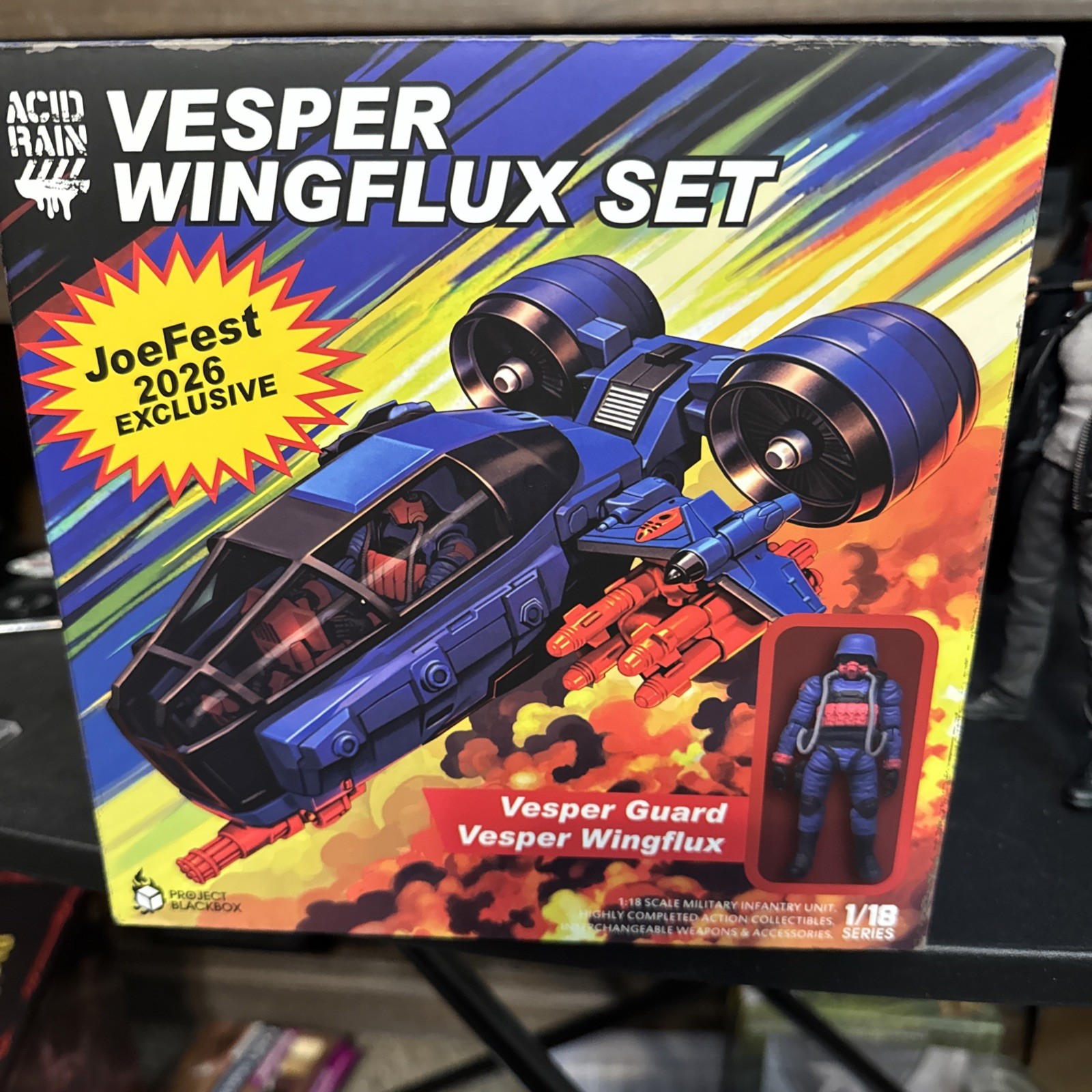 Acid Rain Vesper Wingflux 1:18 GI Joe Cobra Colors JoeFest Exclusive NIH