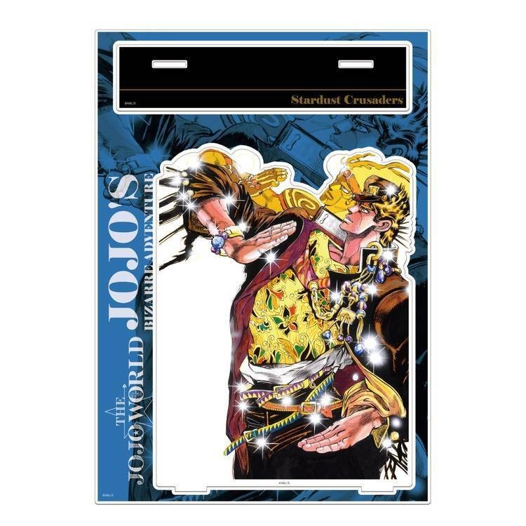Medicos Super Action Statue JoJo Star Platinum clear , The World , Acrylic Stand