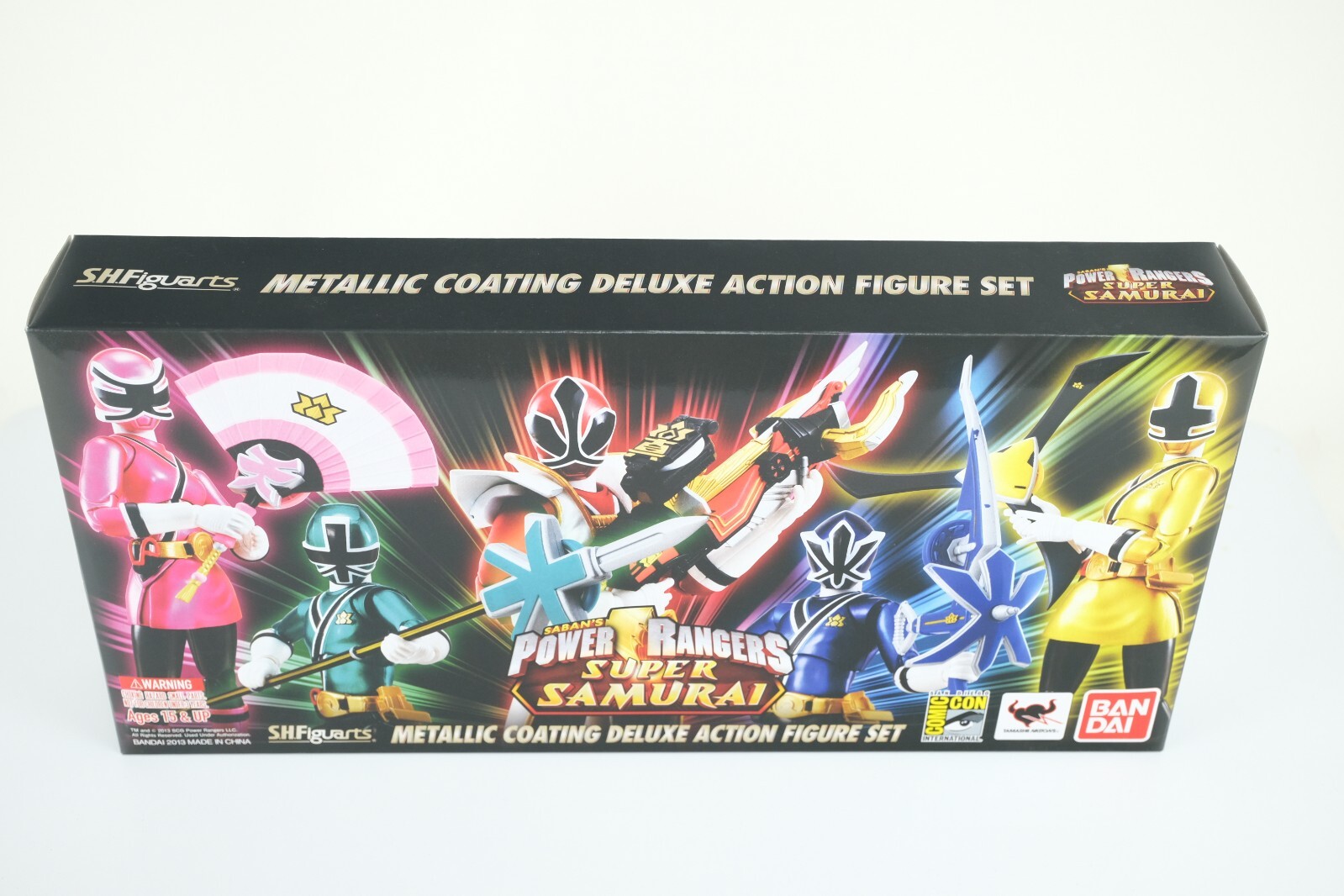 New Sealed SH Figuarts Power Rangers Super Samurai Metallic Set SDCC 2013