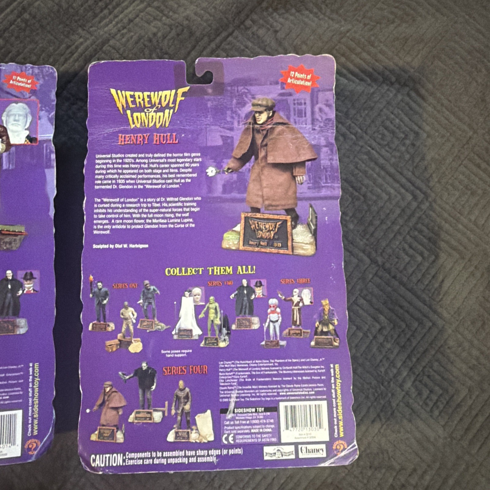 Lot Of 2 Universal Studios Monsters Sideshow Toys Figures