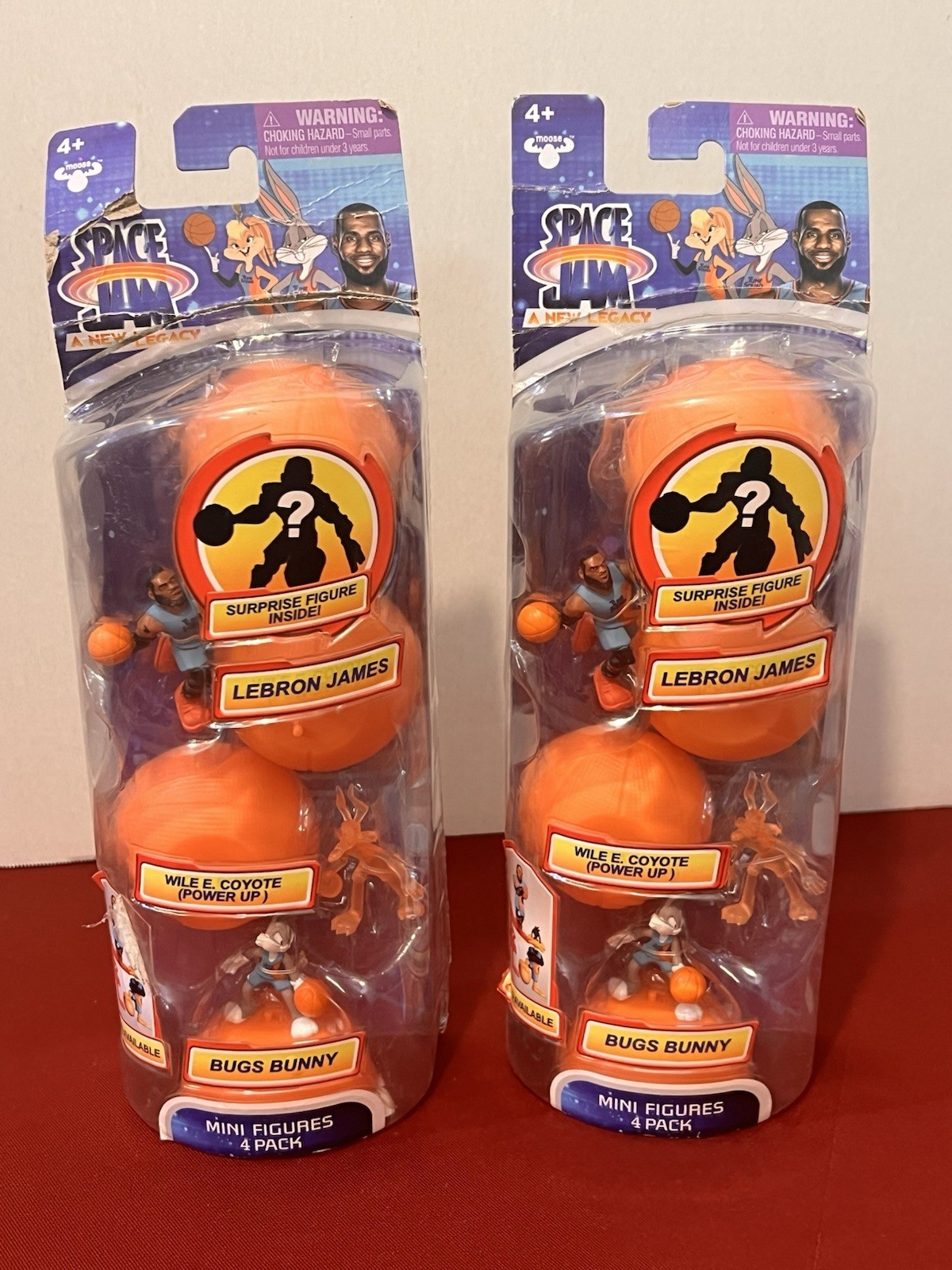 Moose Toys Space Jam: A New Legacy – 4 Pack – 2” Lebron, Bugs Bunny (Qty. 2)
