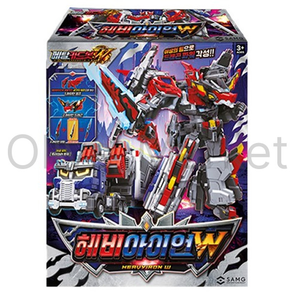 Metal Cardbot W Season3 HEAVY IRON W Transformer Robot Trailer Truck Toy 2025