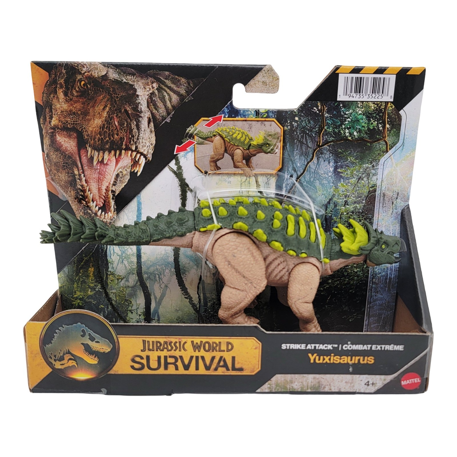 Jurassic World Strike Attack Dunkleosteus Dromaeosaurus Mutadon Yuxisaurus Set